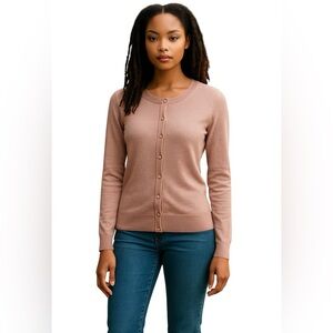 BLUSH PINK FITTED CARDIGAN by A NEW DAY Size XS